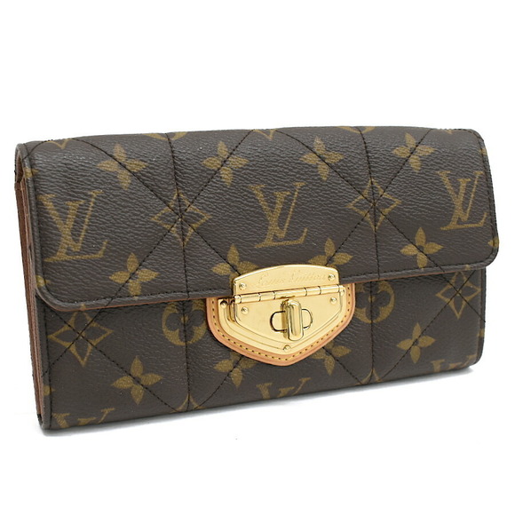 Louis Vuitton Etoile Sarah Canvas Wallet Long Portefeuille Monogram - Picture 1 of 8